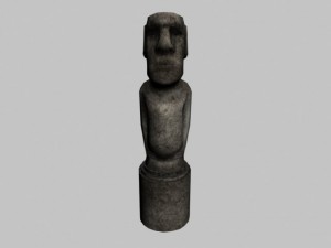 easter island statue 02 Modèle 3D