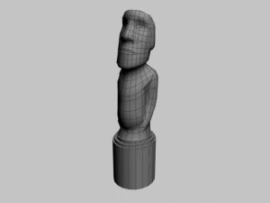 easter island statue 02 3D Model