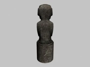 easter island statue 01 3D Model