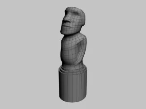 easter island statue 01 3D Model