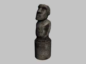 easter island statue collection 3D Model