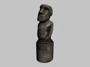 easter island statue collection 3D Model