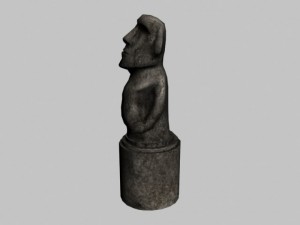 easter island statue collection 3D Model