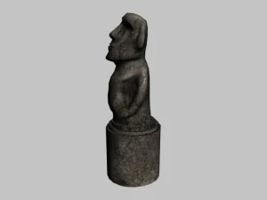 easter island statue collection 3D Model