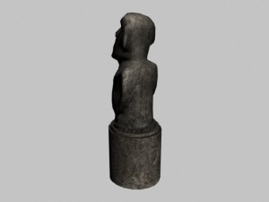 easter island statue collection 3D Model