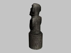 easter island statue collection 3D Model