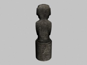 easter island statue collection 3D Model