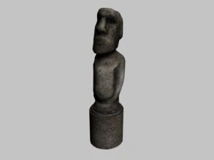 easter island statue collection 3D Model