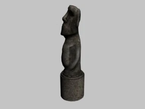 easter island statue collection 3D Model