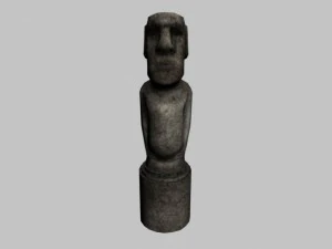 easter island statue collection 3D Model