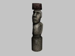 easter island statue collection 3D Model