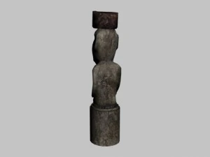 easter island statue collection 3D Model