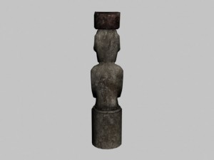 easter island statue collection 3D Model