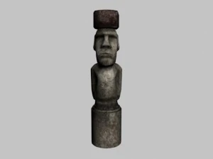 easter island statue collection 3D Model