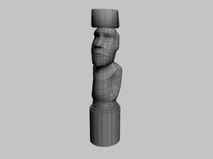 easter island statue collection 3D Model