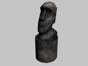 easter island statue collection 3D Model