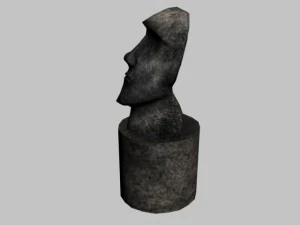 easter island statue collection 3D Model