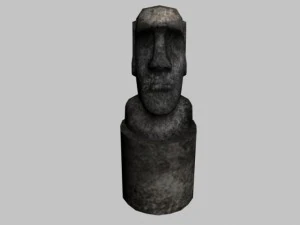 easter island statue collection 3D Model
