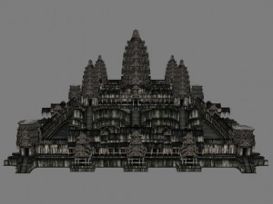 angkor wat  main temple 3D Модель