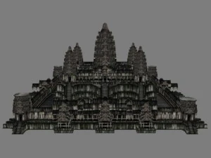 Angkor Wat Haupttempel 3D Modell