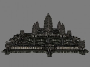 angkor wat  main temple 3D 模型