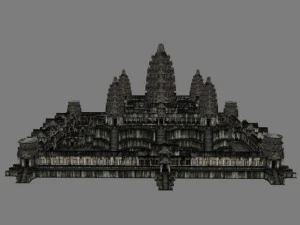 angkor wat  main temple 3D Model