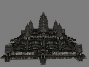 angkor wat  main temple 3D 模型