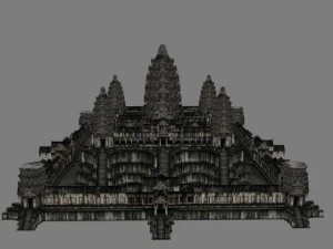 angkor wat  main temple 3D Model
