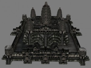 angkor wat  main temple 3D 模型