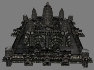 angkor wat  main temple 3D Model