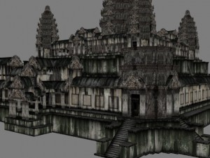 angkor wat  main temple 3D 模型