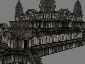 angkor wat  main temple 3D 模型