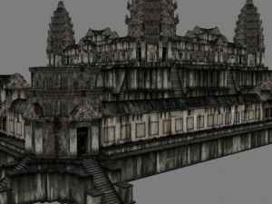 angkor wat  main temple 3D Model