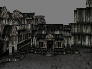 angkor wat  main temple 3D Model