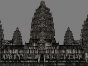 angkor wat  main temple 3D 模型