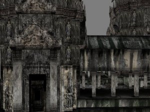 angkor wat  main temple 3D 模型