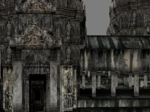 angkor wat  main temple 3D Model