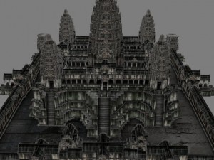angkor wat  main temple 3D 模型
