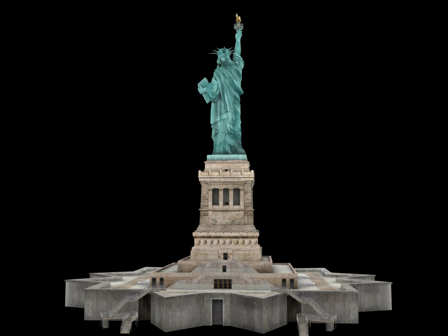 Statue of Liberty 3D Model in Miscellaneous 3DExport