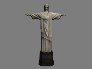 christ the redeemer statue Modelo 3D