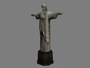 christ the redeemer statue 3D Model