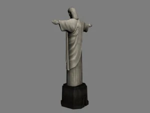 christ the redeemer statue 3D Model