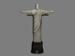 christ the redeemer statue 3D Model