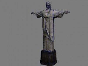 christ the redeemer statue 3D 모델