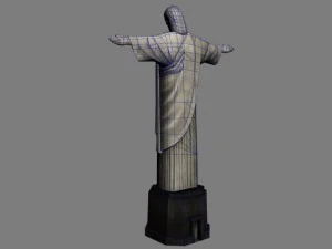 christ the redeemer statue 3D Model