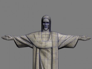 christ the redeemer statue 3D 모델