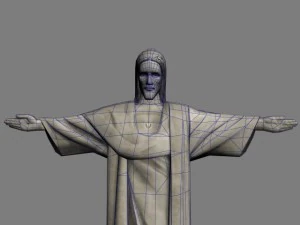 christ the redeemer statue 3D Model