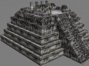 chicchen itza  main temple  6 buildings types Modelo 3D