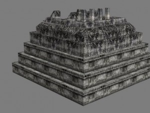 chicchen itza  main temple  6 buildings types Model 3D