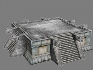 chicchen itza  main temple  6 buildings types Model 3D